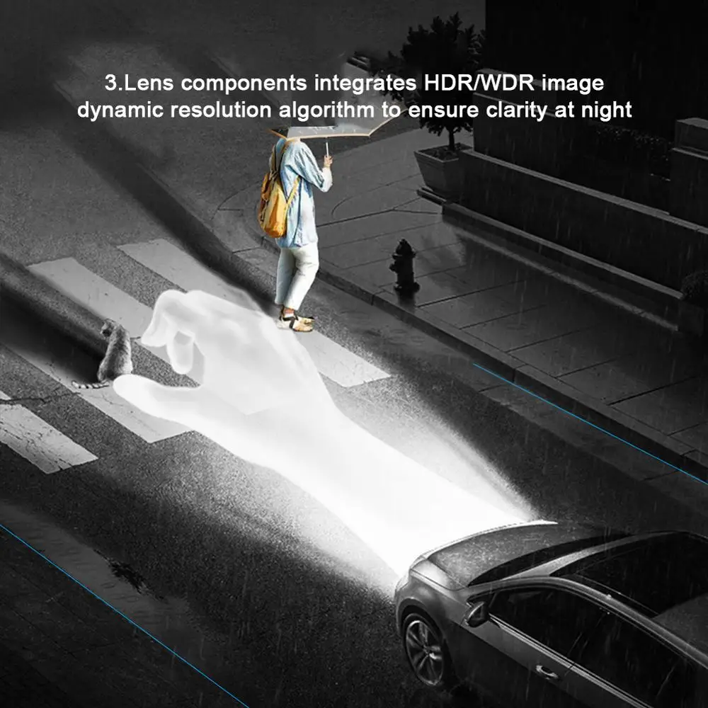 Автомобильный регистратор ночного видения 1080P парковочный монитор 24 часа