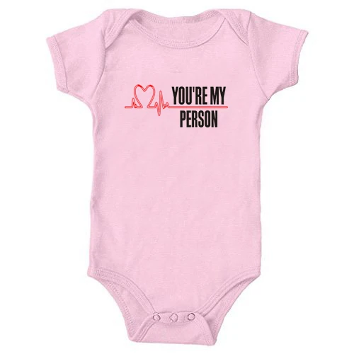 You're My Person Print Newborn Body Black Cotton Baby Boy Body Infantil Twin Baby Clothes 0-24M