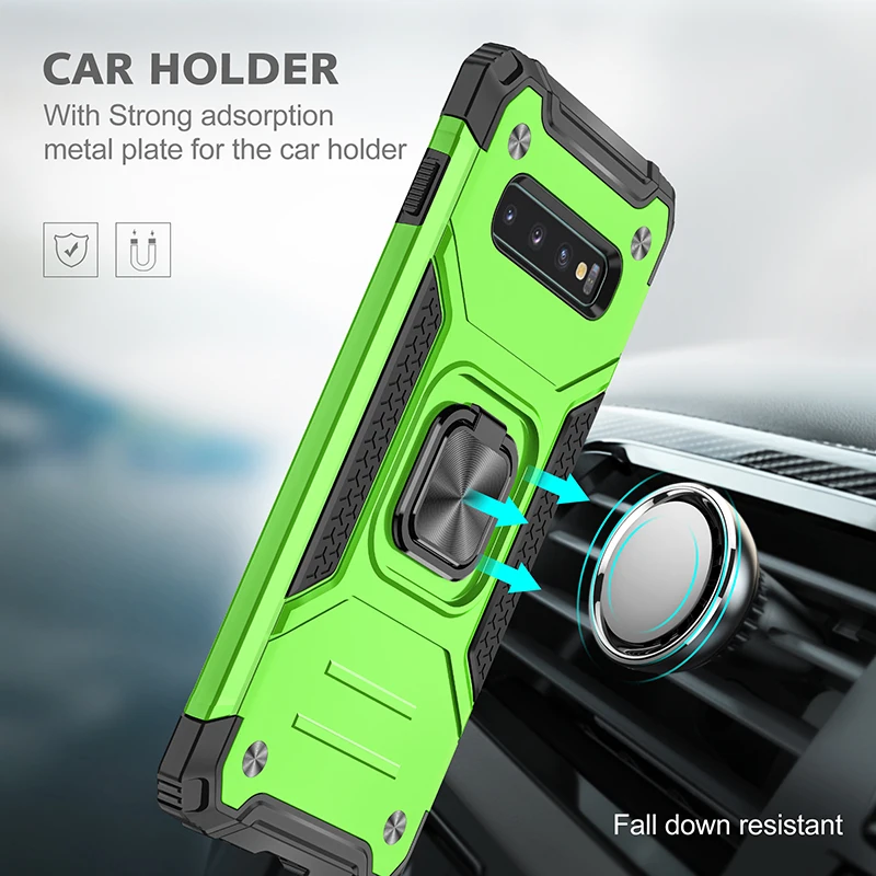 Heavy Duty С Подставкой Магнитные наклейки для авто защитный чехол подставка Samsung Galaxy