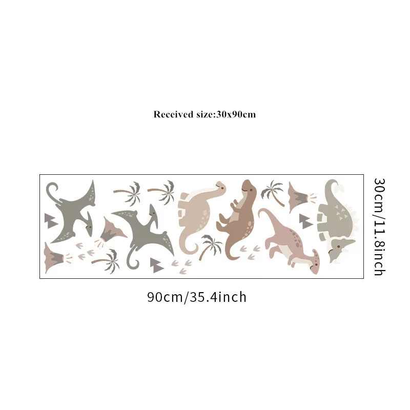 Мультяшные наклейки на стену с динозавром домашний декор украшение для гостиной