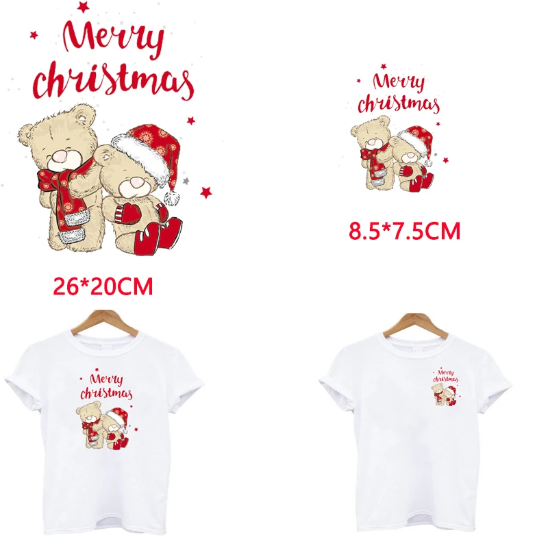 Детская одежда рождественские нашивки сделай сам термонашивки с утюгом Vynil Heat