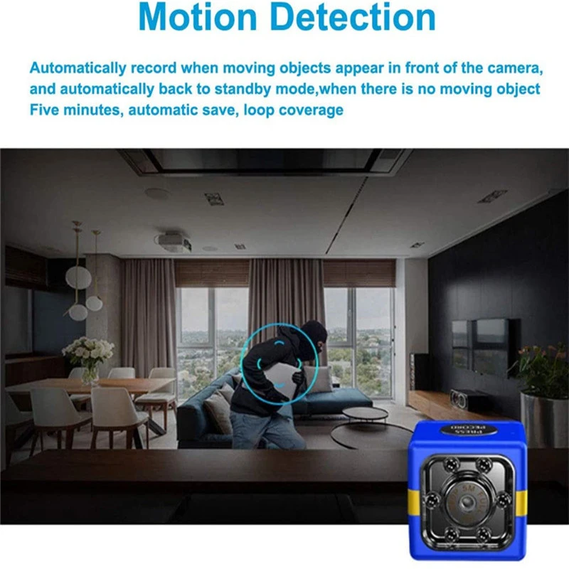 Мини камера видеонаблюдения 1080P экшн конвертирует камеру слежения Няня/движение