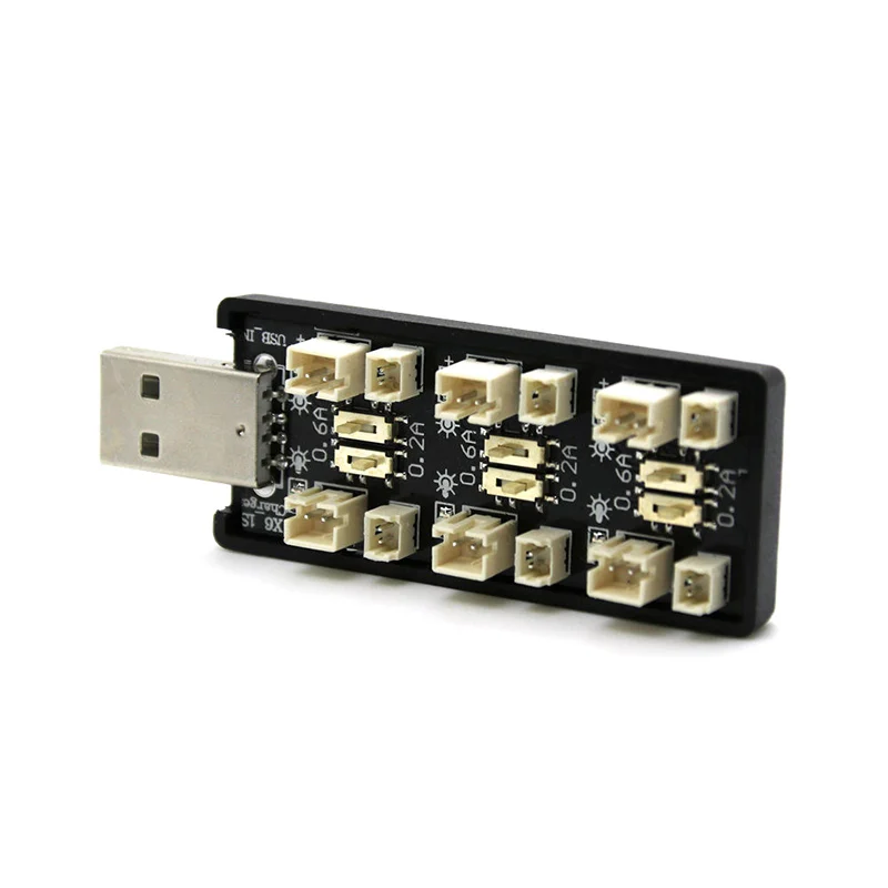 6 каналов 3 8 в USB 1S LiHv Lipo плата адаптера для зарядки аккумулятора 5 В 2 А зарядная