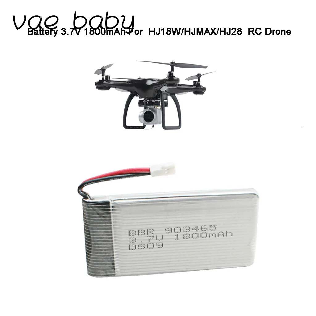 

Обновленный запасной литий-полимерный аккумулятор 3,7 в 2000 мАч для HJ18W/HJMAX/HJ28 Запчасти для радиоуправляемых дронов