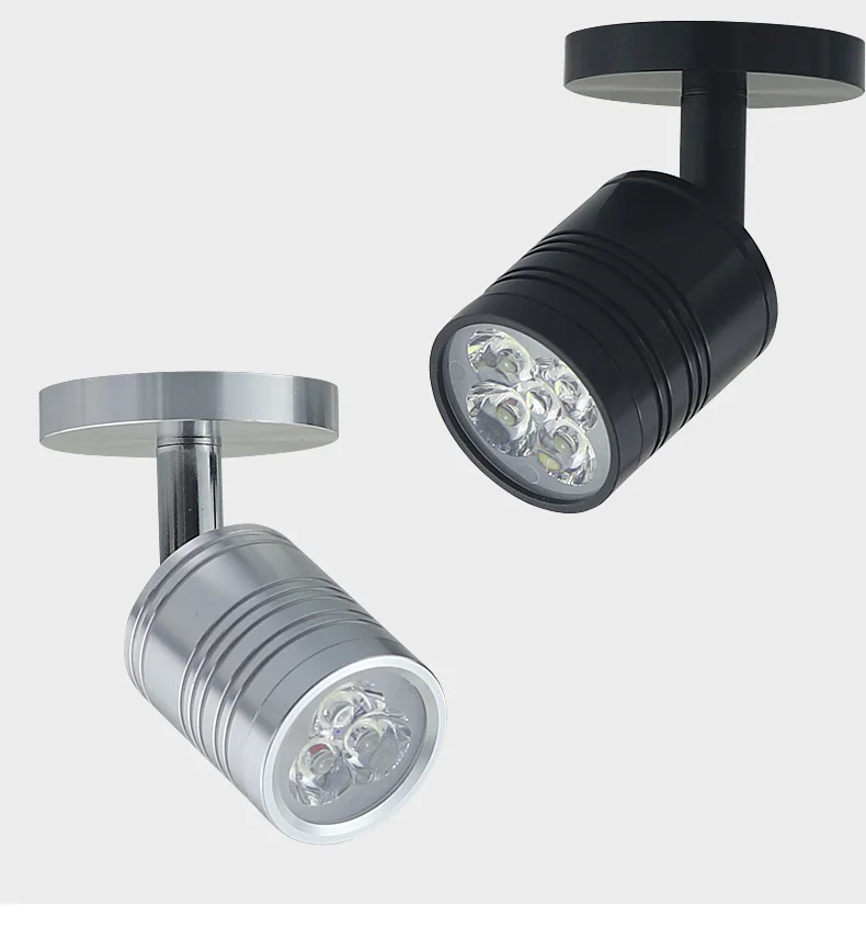 

LED Spotlights led ceiling Down lights 3W 5W AC85-265v Surface Mounted Light bulbs for cabinet counter showcase spot