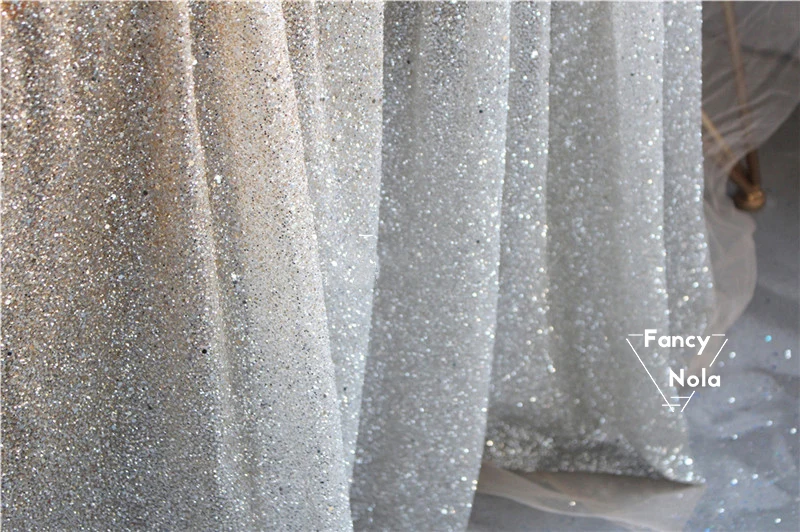 Градиентная золотистая Серебристая ткань позолоченная Пылезащитная Марля