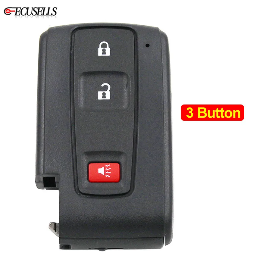 3 кнопки дистанционного ключа автомобиля в виде ракушки чехол Корпус для Toyota Prius
