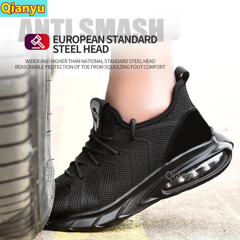 

Safety boots men's steel-toed shoes men's safety shoes anti-piercing work shoes sports shoes breathable protective shoe