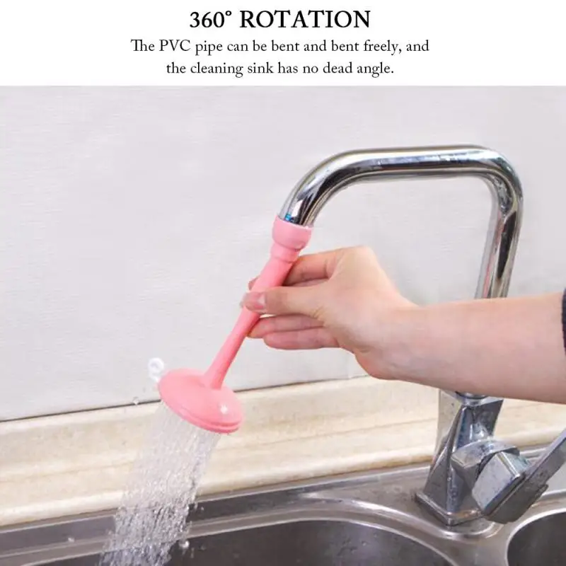

Kitchen Faucet Extender Adjustable Faucet Shower Splash Head With Valve Pressure Relief Nozzle