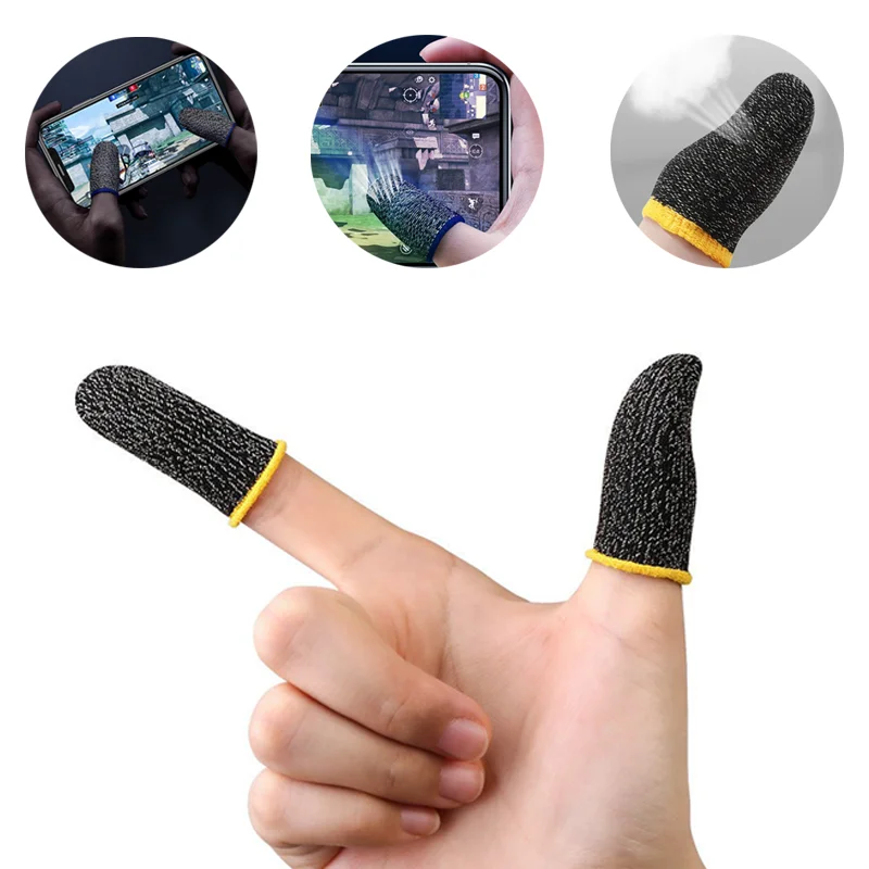 С защитой от пота перчатки игровая напальчник для PUBG COD игровой мобильный телефон