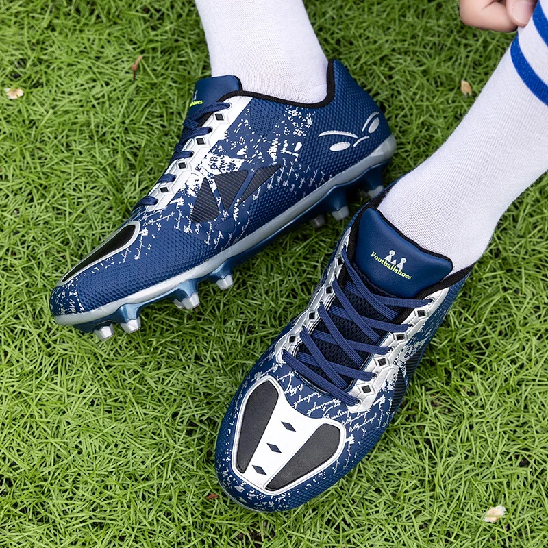 

Soccer Shoes for Men Women Student Football Boots Long Spikes Soccer Cleats Kids Women Football Shoes Size 32-45