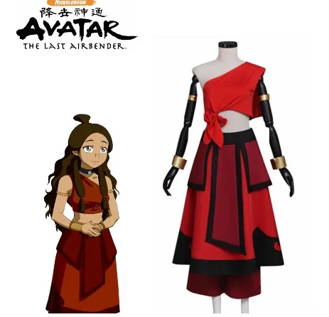 

Аватар Последний Airbender Катара Косплей Костюм
