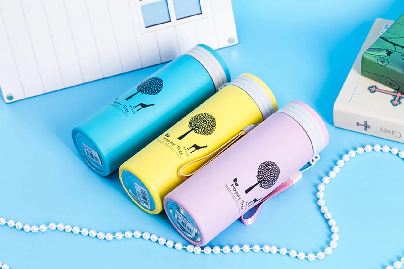 500 мл модная изоляционная чашка карамельных цветов портативная для дома улицы