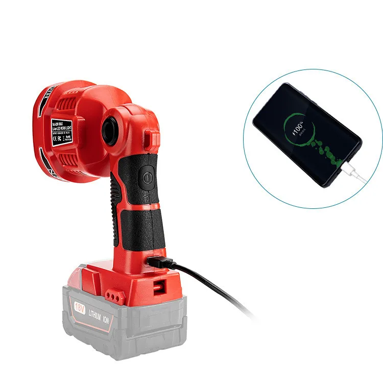 New 3W LED Work Light Portable Outdoor Flashlight For Milwaukee 18V Li-Ion Battery Spotlight Not Including | Автомобили и