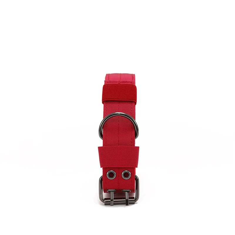 

Anti-Wear Nylon Five Speed Adjustable Pin Buckle Dog Collar for Medium Large Dog Training Collar Outdoor Tactical Dog Collar