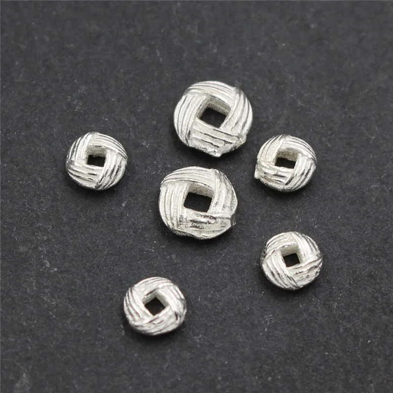 

925 Sterling Silver Separate Spacer Beads for DIY Bracelet Necklace Making Loose Beads Jewelry Findings&Components