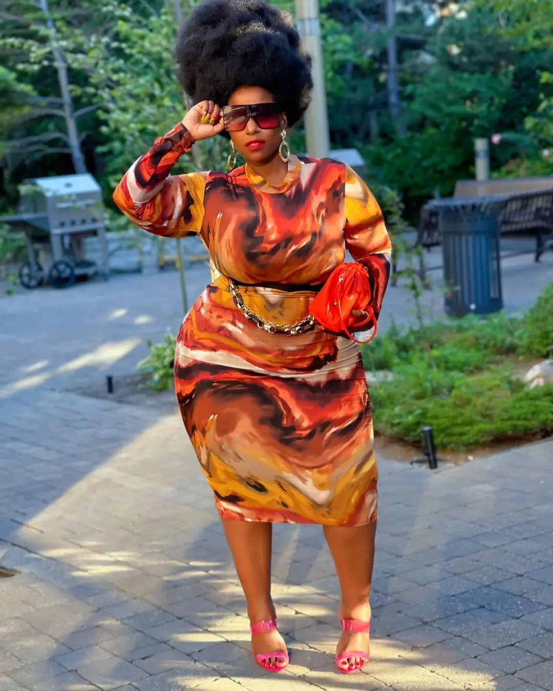 

New Large Size Casual Dresses for Women 2022 Elegant Tie Dye Stretchy Maxi Dress High Quality Wholesale Dropshipping