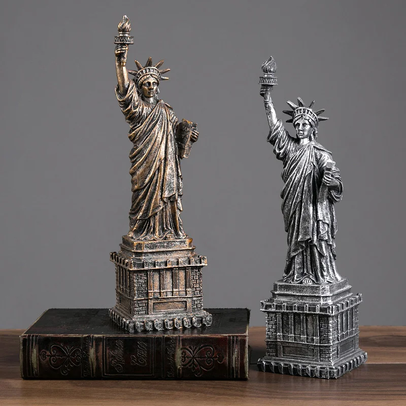 Скульптура в виде здания Liberty, башня Парижа, миниатюрная модель, украшение дома, искусство, украшения, подарки из смолы