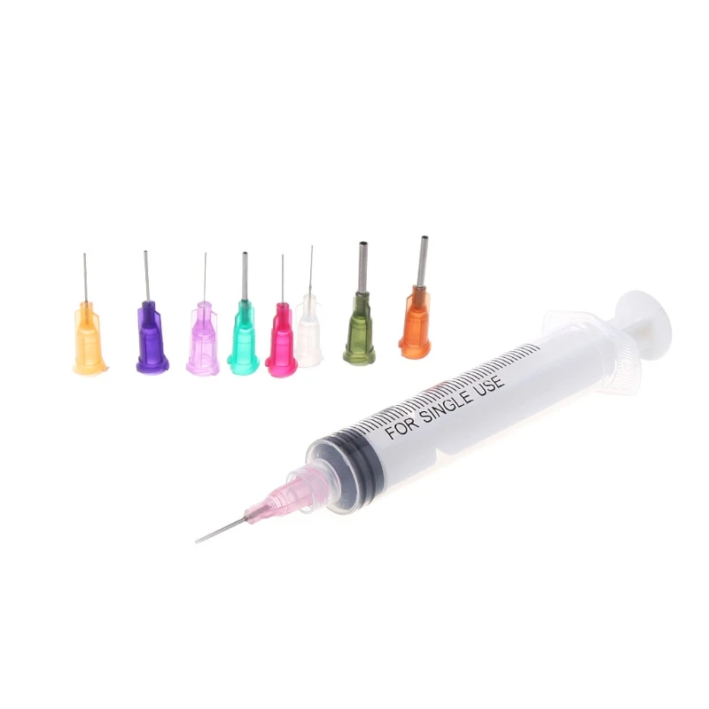 

Plastic Dispensing Needle Tip For Liquid Dispenser Adhesive Glue Syringe Kit