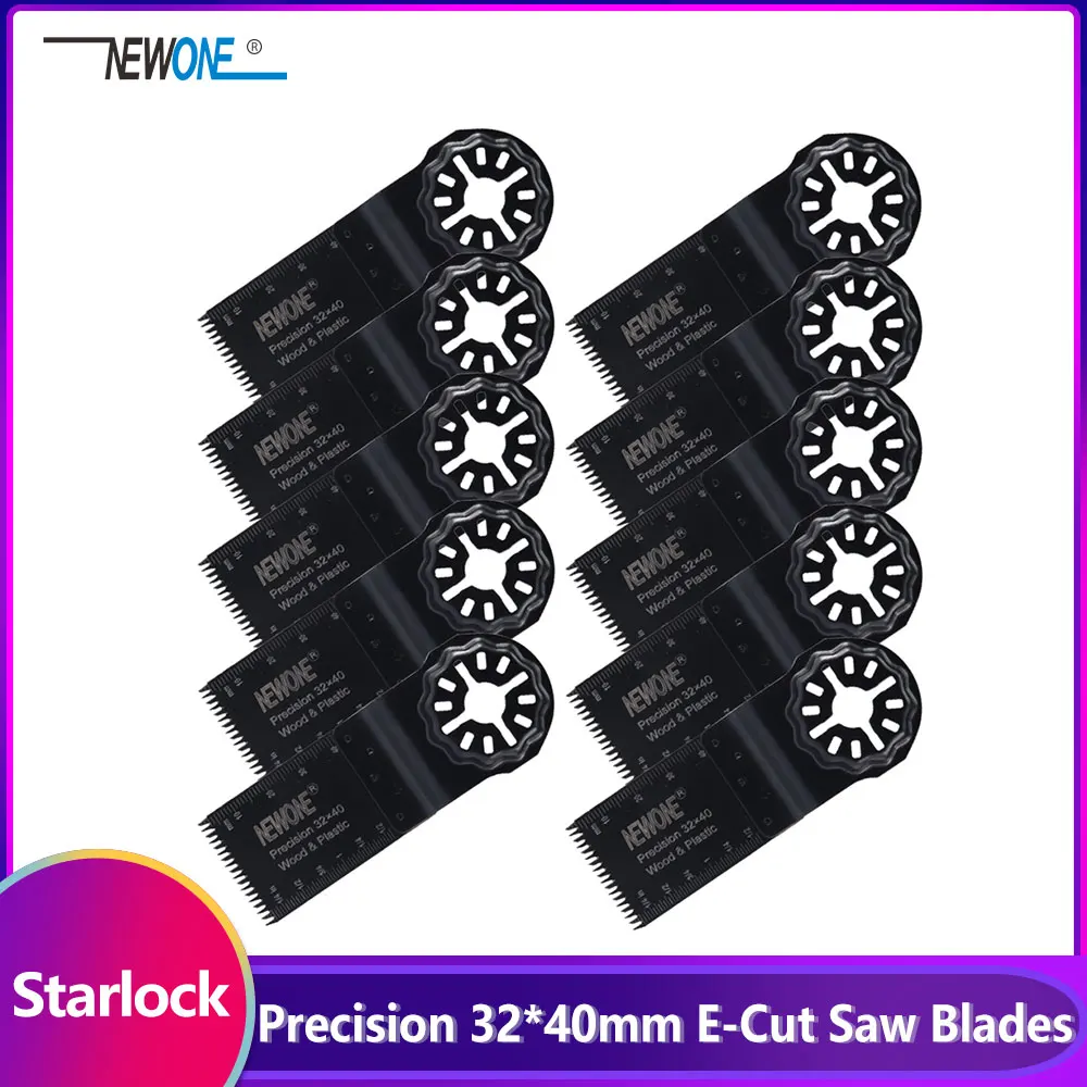 NEWONE 1-3/" Starlock E-cut японские зубья прецизионные мульти пильные лезвия Осциллирующий Инструмент лезвия для резки древесного гипсокартона пластмассы