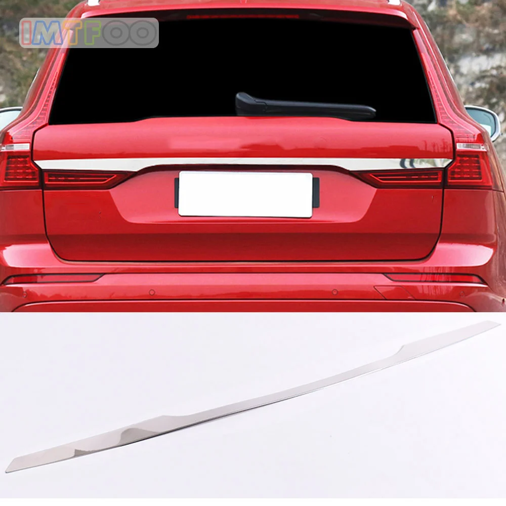 Хромированный задний люк Крышка двери багажника молдинг гарнир для VOLVO XC60 2018 2019