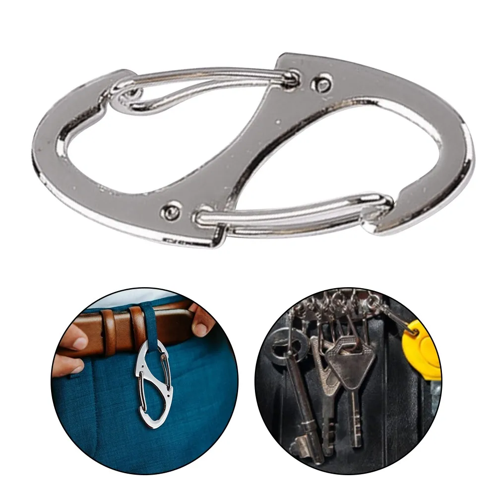 5 шт. замок карабин брелок 8 Кольцо быстросъемный зажим Пряжка переносной быстро