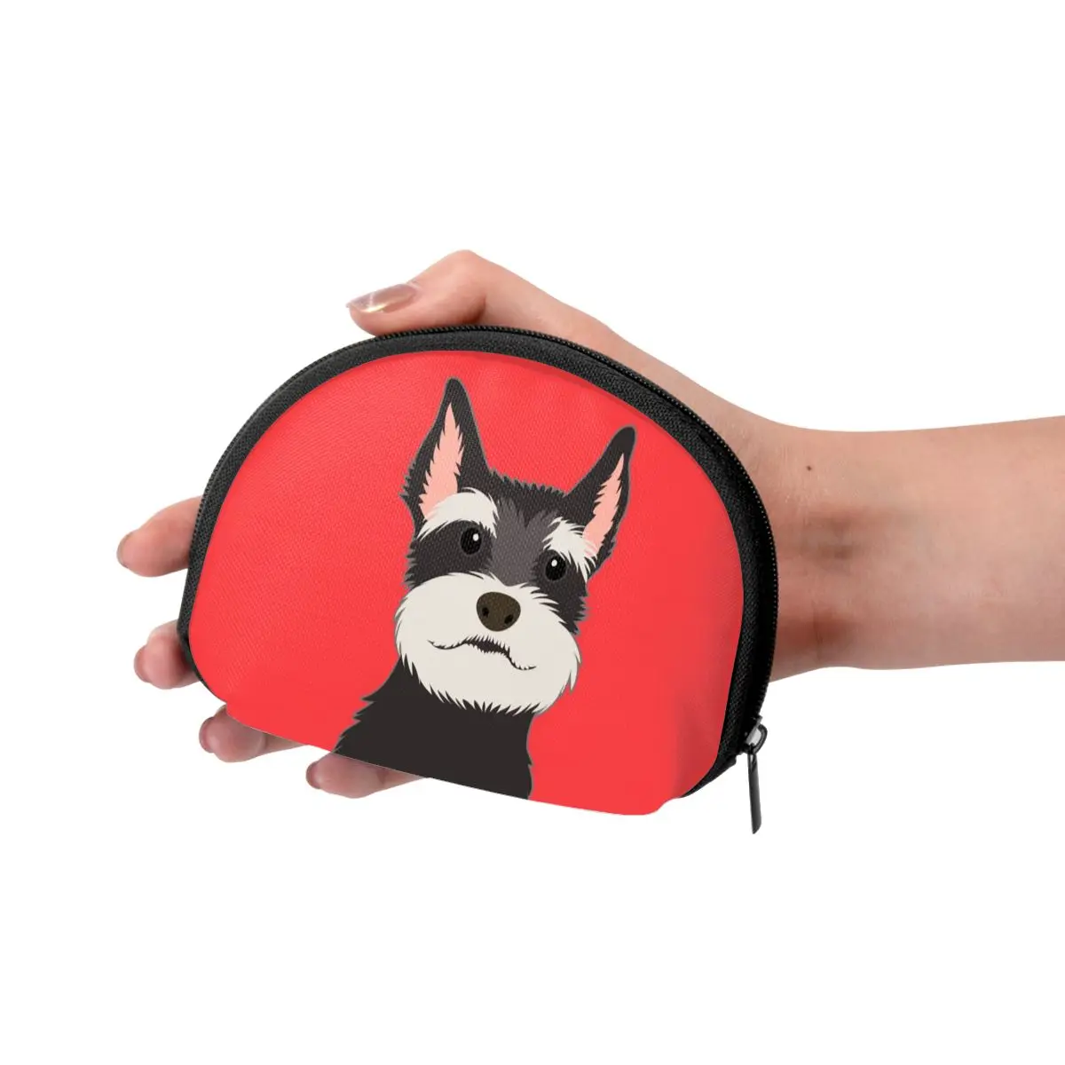 

Schnauzer Dog Classic Style Wallet Genuine Wallets Short Purse Card Holder Wallet Woman Fashion High Quality