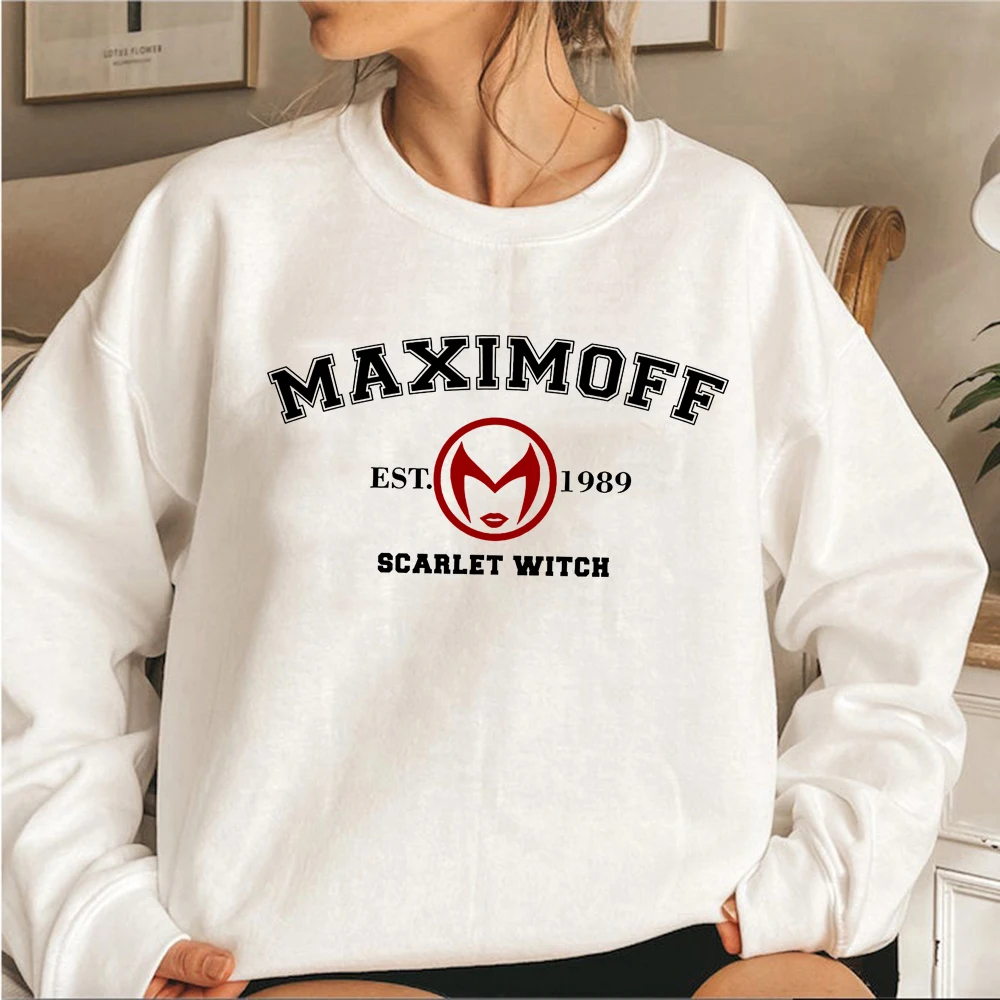 Wanda Maximoff 1989 свитшот желтая зеленая ретро унисекс Харадзюку толстовка топ для