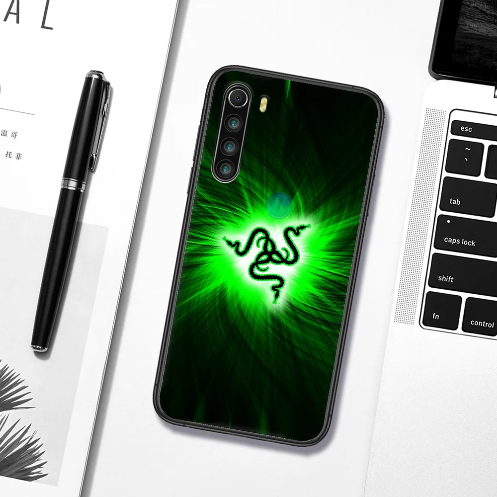 

Razer Snake Game Brand Phone Case Cover Hull For XIAOMI Redmi 8 9 9C Note 6 7 8 9 9S K20 K30 K40 Pro Plus black Shell Painting