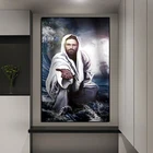 Картина на холсте с изображением Иисуса, постеры и принты для гостиной