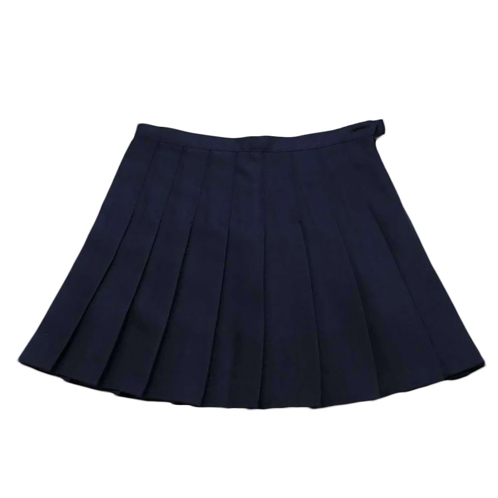 

FashionSummer Women Skirt 2020 Solid Color High Waist Stitching Student Pleated Skirts Women Cute Sweet Girls Dance Mini Skirt