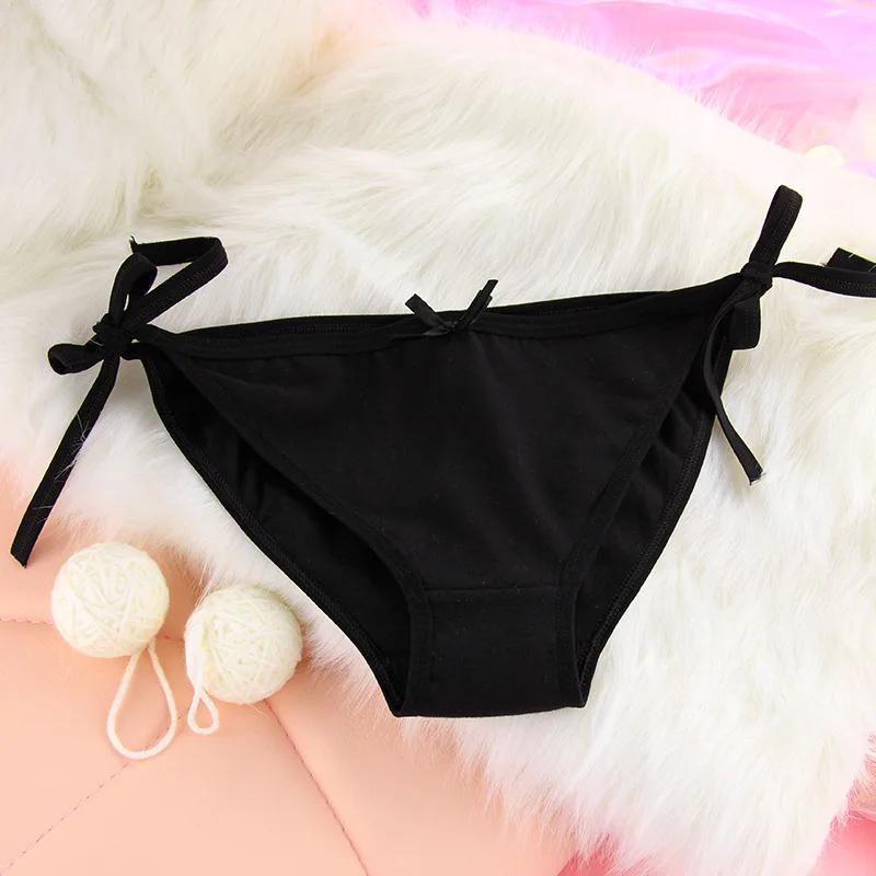 Первая шапка в сине белую полоску Second yuan Бандажное нижнее белье из чистого хлопка