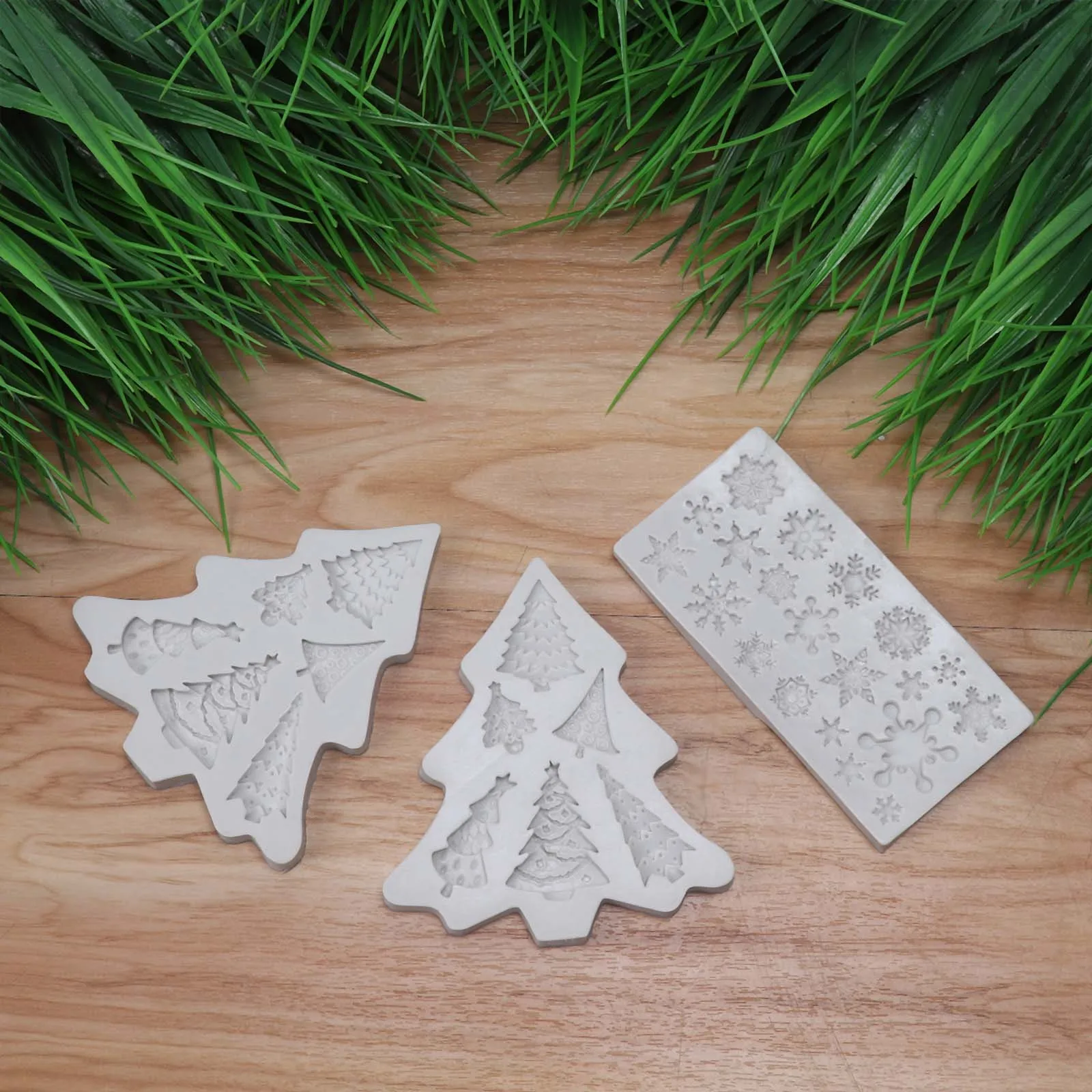 3 шт. для пищевых продуктов силиконовая форма выпечки набор Рождественский