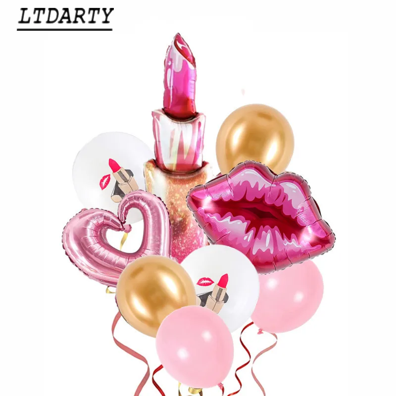 Бакалавр вечерние шар губная помада с надписью Kiss Me (Поцелуй кольцо воздушный