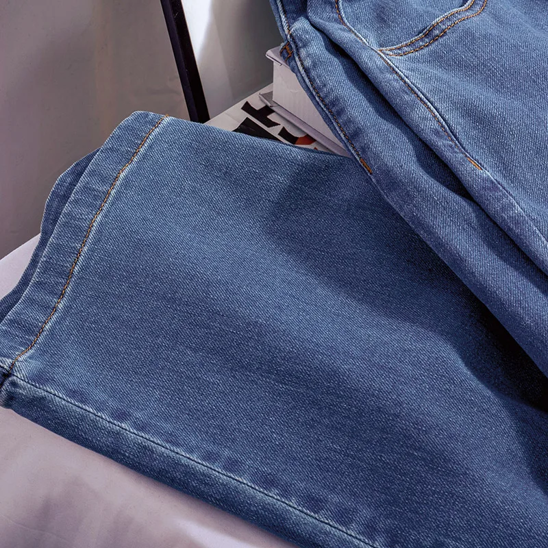 

Cthink Good Quality Denim Pants Women Spring 2021 Fashion Straight Jeans Good Quality Soft Blue Jeans For Woman