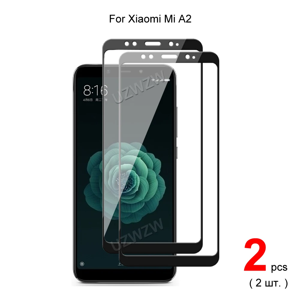 

For Xiaomi Mi A2 ( Mi 6X ) Full Coverage Tempered Glass Phone Screen Protector Protective Guard Film 2.5D 9H Hardness