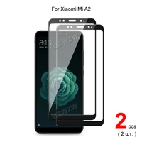 for xiaomi mi a2 mi 6x full coverage tempered glass phone screen protector protective guard film 2 5d 9h hardness