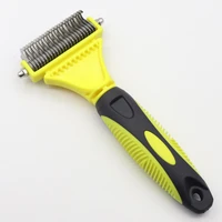 pet supplies cleaning beauty double sided knot comb to float hair rake removal cat and dog general opener