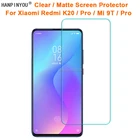 Прозрачная глянцеваяАнтибликовая матовая защитная пленка для Xiaomi Redmi K20 Pro  Mi 9T Pro (не закаленное стекло)