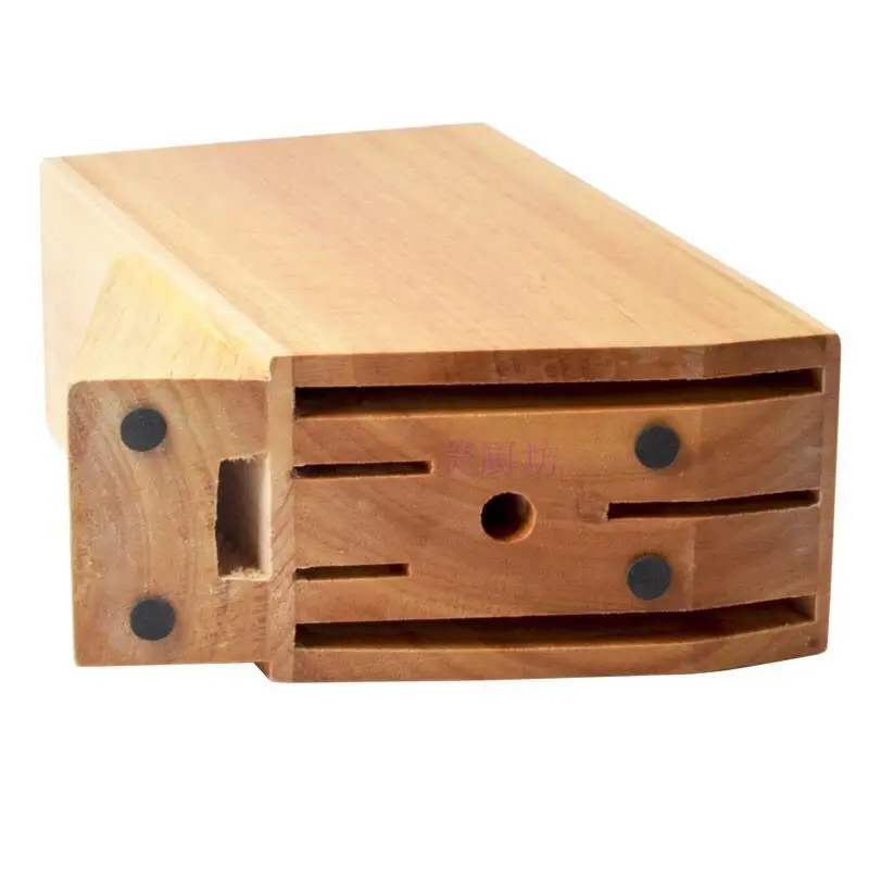 Многофункциональная стойка для ножей с отверстиями Бамбуковая креативная