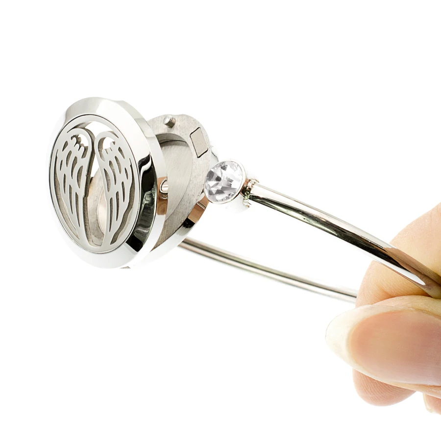 Оптовая продажа поворотный медальон для духов и эфирных масел из нержавеющей