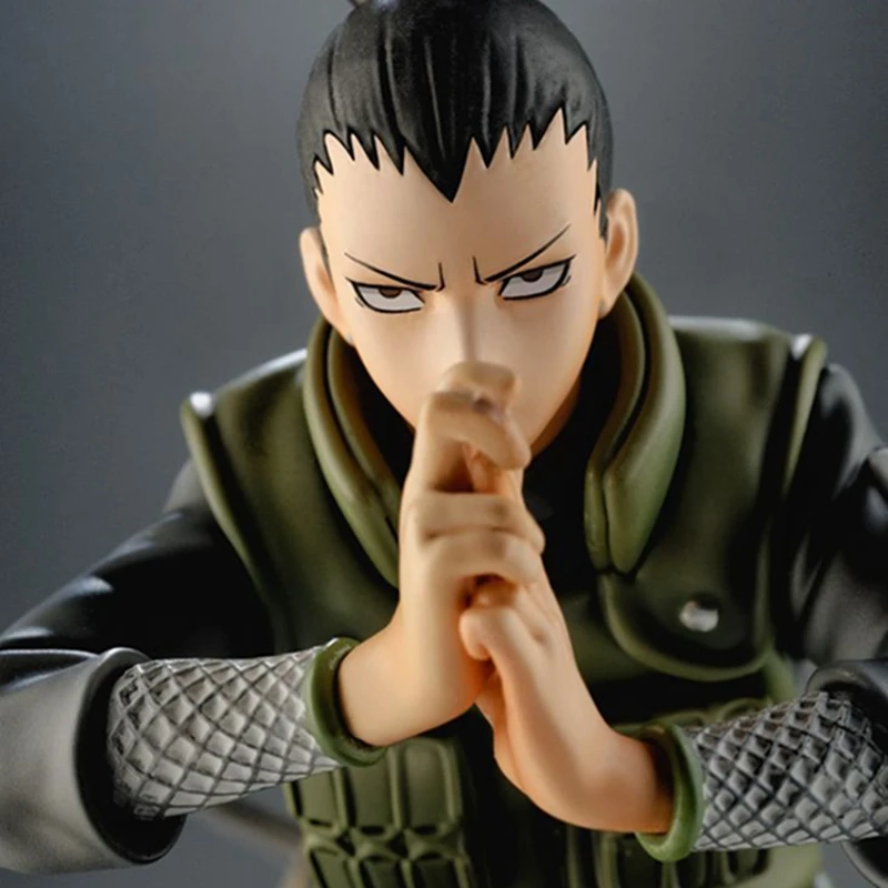 anime character nara shikamaru figure special effects base model toys action figurine pvc 14cm childrens model toy free global shipping