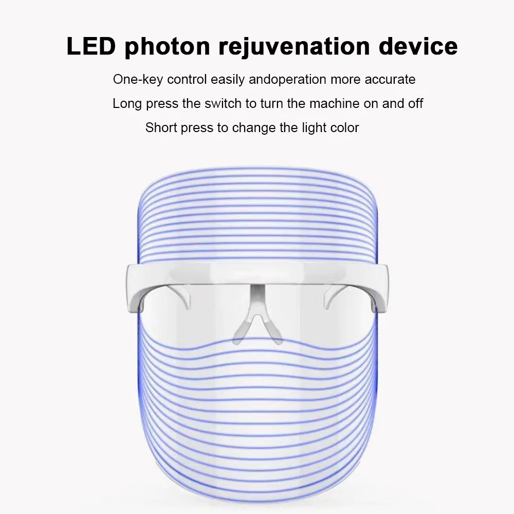 Светодиодный фотонный инструмент для омоложения красный оранжевый и синий