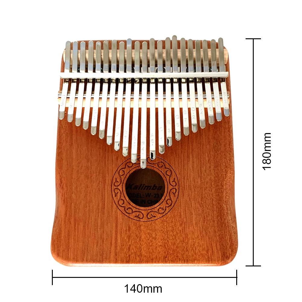 17/21 Keys Kalimba Thumb Piano Wooden Mbira Body Musical Instruments with Accessories Tuning Hammer Cleaning Cloth