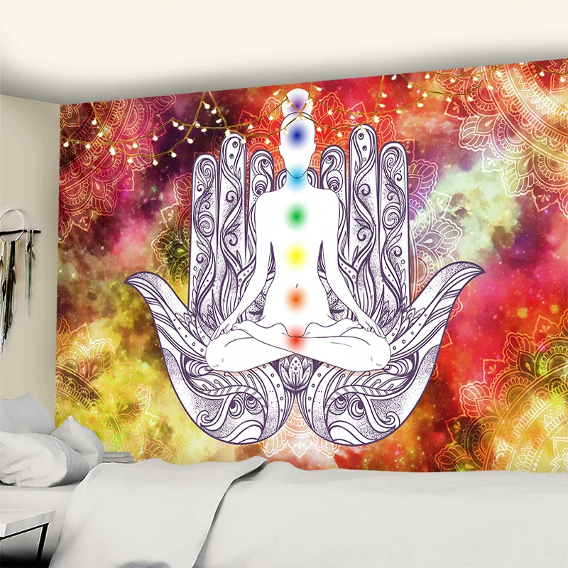 

Mandala Sun And Moon Tapestry Art Wall Hanging Hippie Wall Rugs Dorm Decor Blanket Home Decor Tapestry