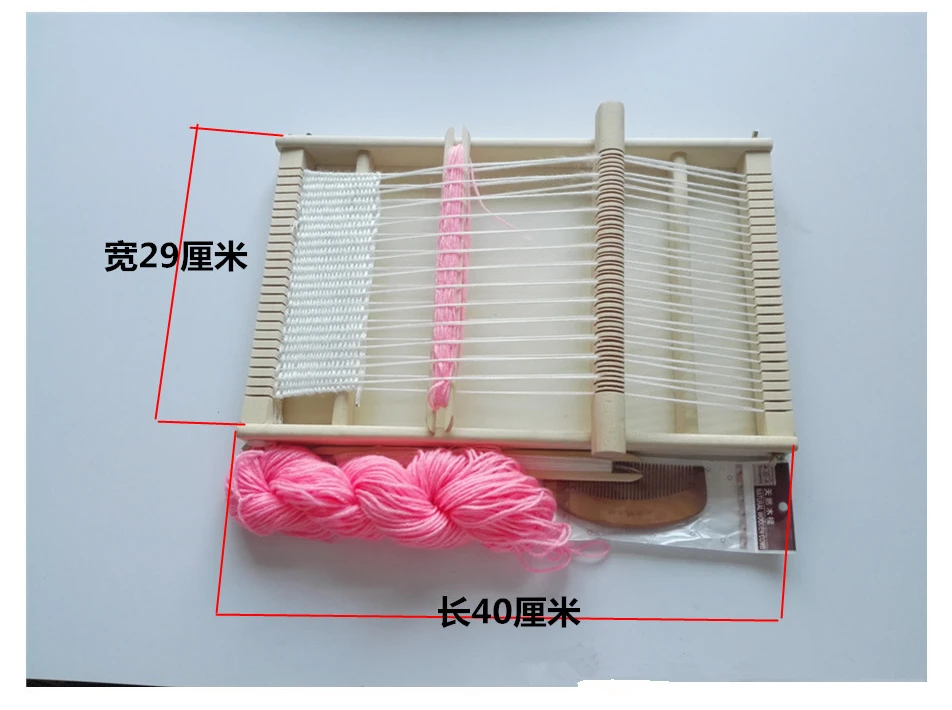 Деревянные DIY сборка традиционного ткацкого станка детская игрушка ремесло прочный ткацкий каркас вязальная машина научная образовательная игрушка