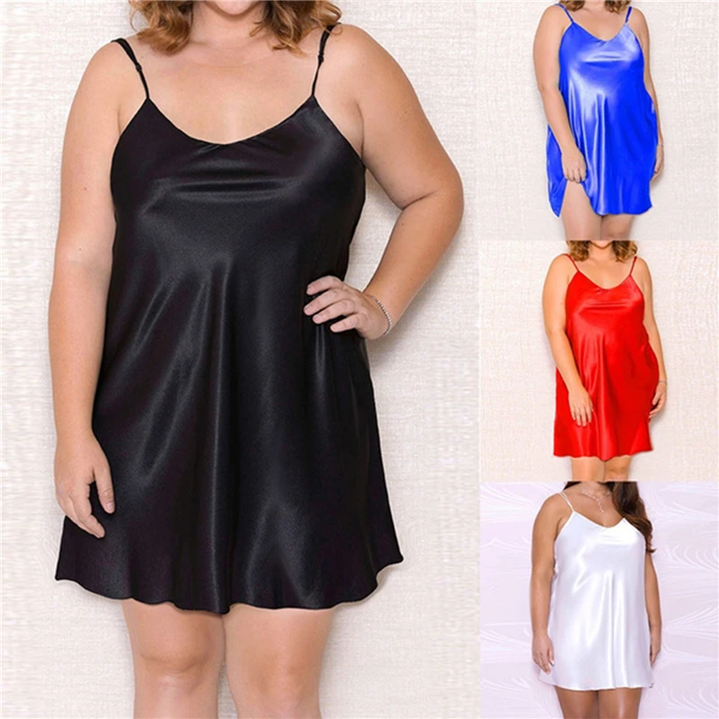 

Summer New Women's Sleepwear Female Sexy Spaghetti Strap Nightgown Rayon Nightdress Short Robe Dress Gown