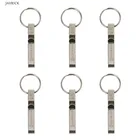 6 шт., держатель для ключей, аксессуар для ремня с разрезом, зажим для ремня из нержавеющей стали, полезный брелок для ключей, мужские ювелирные аксессуары