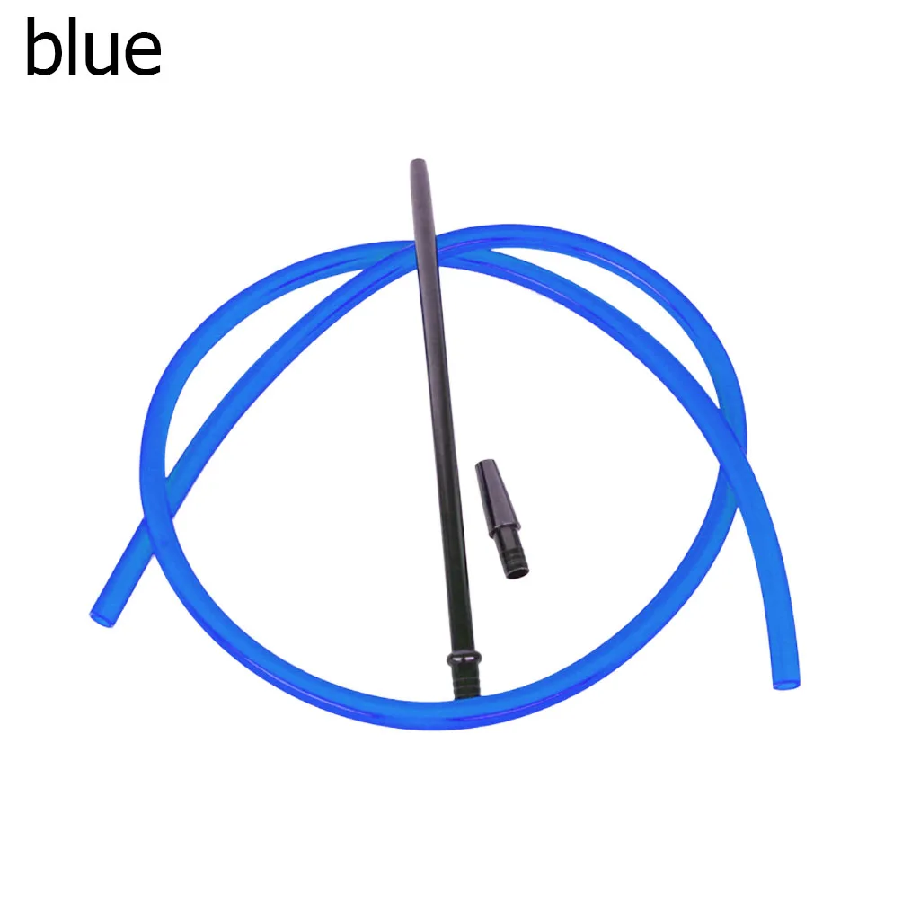A blue 1,8 м арабский кальян силиконовая солома алюминиевый сплав шланг с пружинной трубкой ручка кальяна аксессуары Бразилия Испания Франция - Цвет: A blue