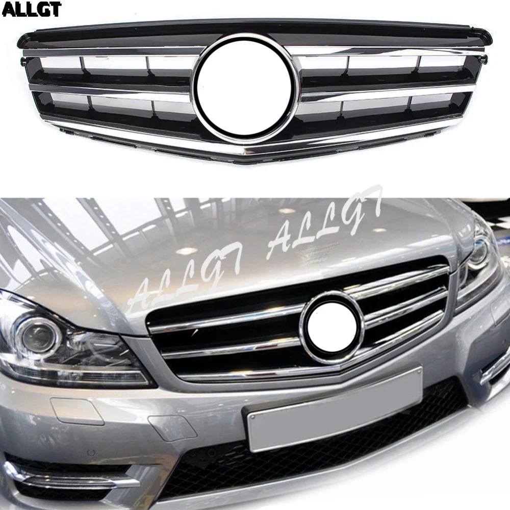 1 шт. передний верхний бампер для Mercedes Benz C-Class W204 2008 2009 2011 2012 2013 2014 | Автомобили и